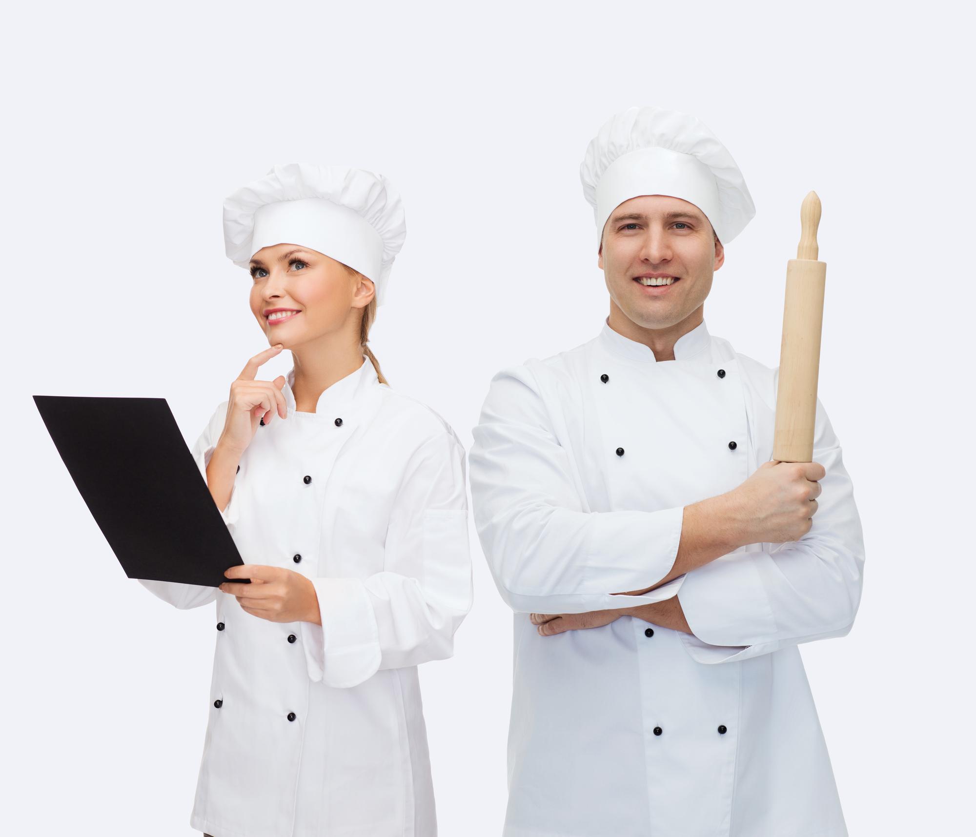 Studio interior with chefs working