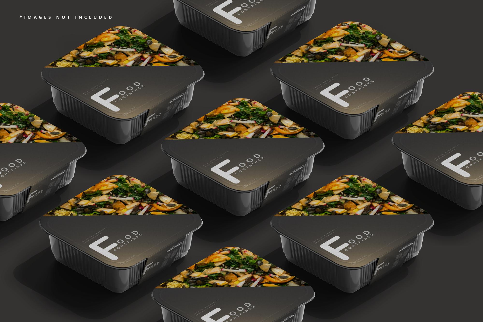 Packaging mockup for ready meal